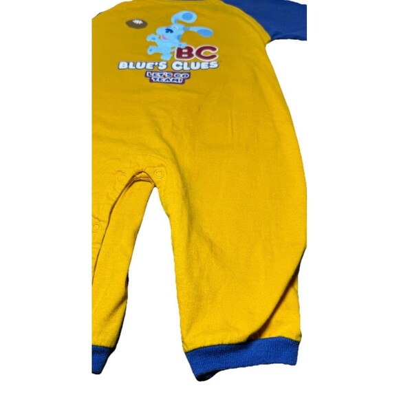 VTG 2002 Blue's Clues Nickelodeon Baby Bodysuit 12M  ABC Football Rare Cartoon - Picture 4 of 7